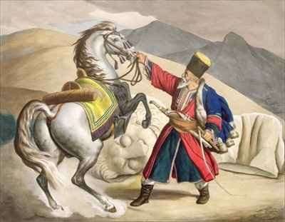 A Tartar with his Horse by Romanticism