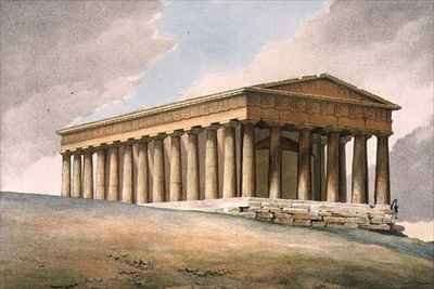 The Temple of Theseus in Athens by Romanticism