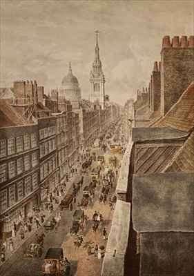 View of Cheapside by Romanticism