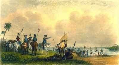 The Landing of De Soto at Tampa Bay in 1539 by Romanticism
