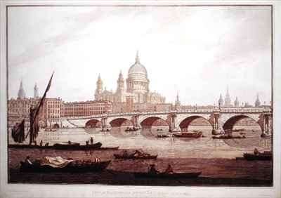 View of Blackfriars Bridge and StPauls Cathedral by Romanticism