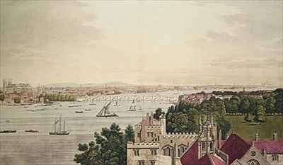 View of London from Lambeth by Romanticism