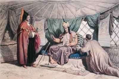 A Kalmuk High Priest with his Ghepi by Romanticism