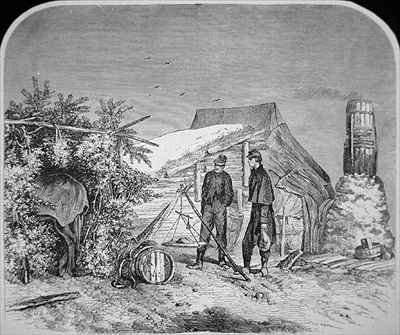 Sketches of Army Life  Weighing Out Rations by Romanticism
