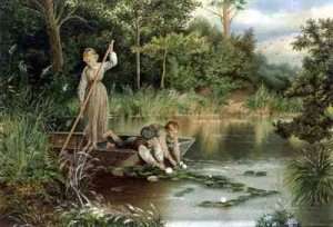 Gathering Lilies by Romanticism
