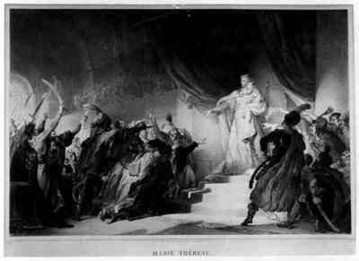 Maria Theresa 1717-80 Presenting Her Son to the Hungarians by Romanticism