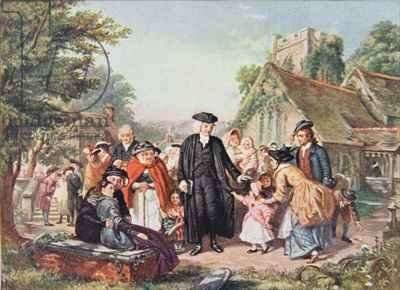 The Village Clergyman by Romanticism
