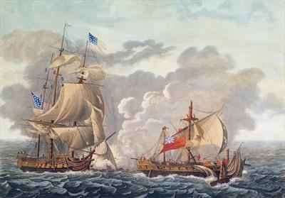 The Taking of the English Vessel The Java by the American Frigate The Constitution by Romanticism