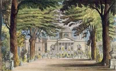 Principal front of Chiswick House by Romanticism