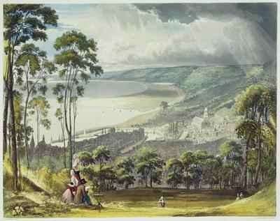 View of Honfleur from Views on the Seine by Romanticism