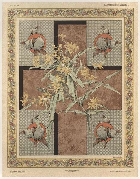 Chestnuts plate 32 from Fantaisies decoratives by Romanticism