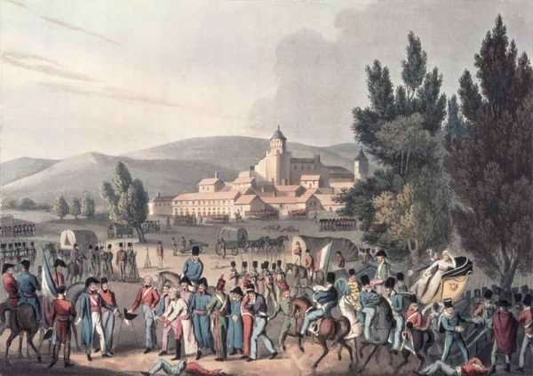 Battle of Vittoria 1813 Bringing in the Prisoners by Romanticism