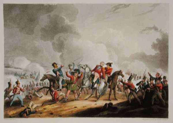 Death of Sir Ralph Abercromby 1734-1801 March 21st 1801 from The Martial Achievements of Great Britain and her Allies from 1799 to 1815 by Romanticism