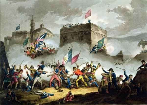 Defence of the breach at St Jean dAcre by Romanticism