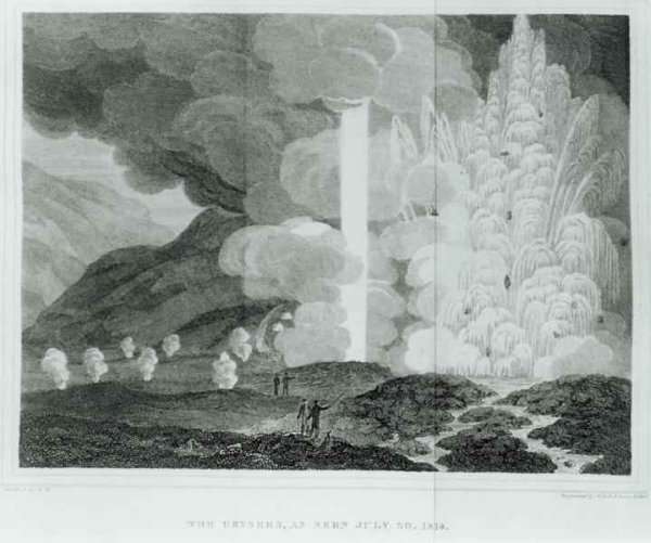 The Great Geyser of Strokkr Iceland by Romanticism