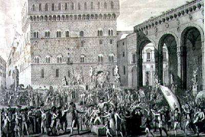The Morning of the 3rd of June 1799 when the Florentine People Celebrated the Raising of the Grand Ducal Arms by Romanticism
