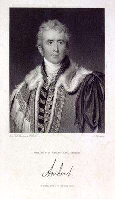 William Pitt Amherst Earl Amherst of Arracan 1773-1857 by Romanticism