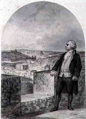 Honore Gabriel Riqueti Count of Mirabeau 1749-91 on the ramparts of Paris by Romanticism