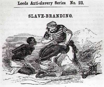Slave-Branding from Leeds Anti-Slavery Series 1853 by Romanticism