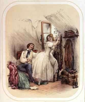 Illustration for the Song Le Grenier by Romanticism