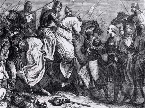 Henry III 1207-72 at the Battle of Lewes, 14th May 1264 by Romanticism