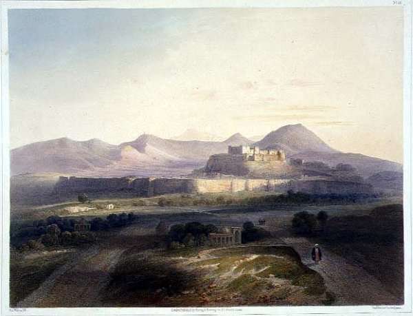Town and citadel of Ghuznee, plate 18 from Scenery, Inhabitants and Costumes of Afghanistan, engraved by W.L. Walton, 1848 by Romanticism