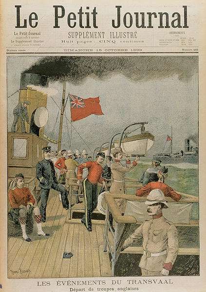 Events in the Transvaal Departure of the English troops for South Africa, from Le Petit Journal, 15th October 1899 by Romanticism