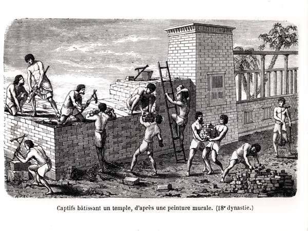 Slaves Building a Temple, after an 18th Dynasty Mural by Romanticism
