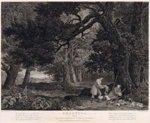 Shooting, plate 4, engraved by William Woollett 1735-85 1771 by Romanticism
