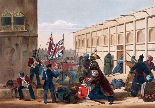 Storming of Khelat, the troops entering the Zenana, 13th November, 1839, from The Storming of Ghuznee and Khelat by W. Taylor, 1839 by Romanticism