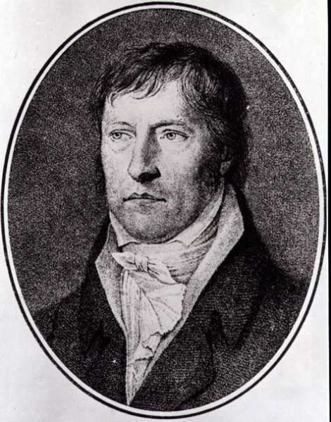 Portrait of Georg Wilhelm Friedrich Hegel (1770-1831), German philosopher, engraved c.1825 by F.W. Bollinger (1777-1825) by Romanticism
