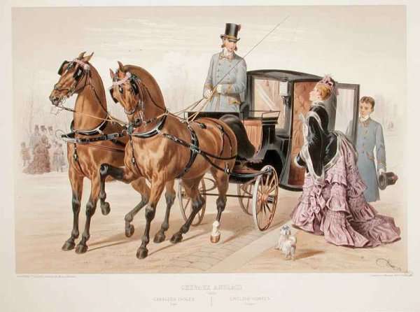 English Horses by Romanticism