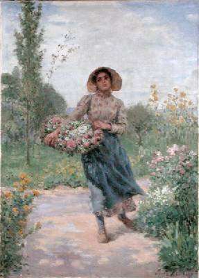 Picking flowers by Romanticism