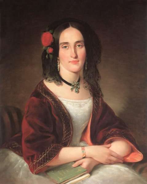 Portrait of Ms. Istvanne Giergl nee Margit Lockheimer 1843 by Romanticism