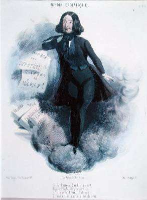 Caricature of George Sand 1804-76 by Romanticism