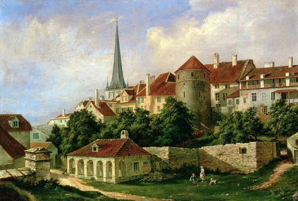 A View of Tallinn with Hattorpe Tower by Romanticism