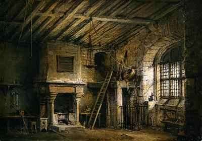 The Tolbooth stage design for The Heart of Midlothian by Romanticism