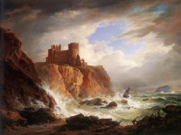 A View of Tantallon Castle c. 1816 by Romanticism