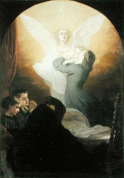 Mother's Last Kiss, c.1865 by Romanticism