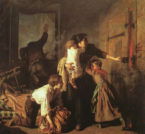 The Fire, 1850-51 by Romanticism