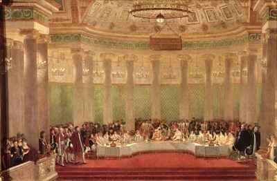 The Banquet for the Marriage of Napoleon Bonaparte 1769-1821 and Marie Louise de Habsbourg Lorraine 1791-1847 by Romanticism