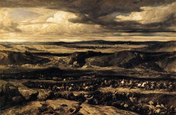 The Defeat of the Cimbri 1833 by Romanticism