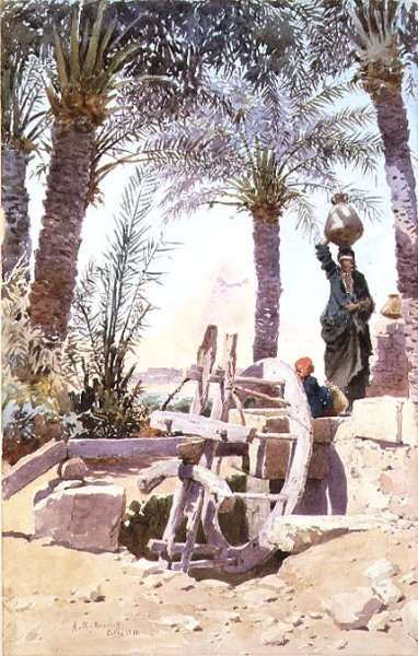 The Pyramid of Khafre Chephren, 1891 by Romanticism