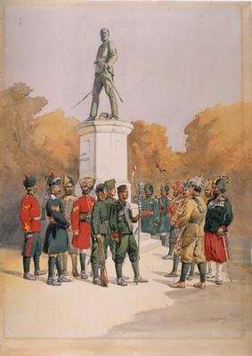 Corps present at the Siege and Assault of Delhi 1857 1911 by Romanticism
