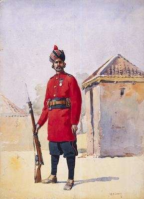 Soldier of the 22nd Punjabis Awan of Shahpur by Romanticism