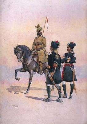 Soldier of the 37th Lancers Baluch Horse Baluch the 36th Jacobs Horse Pathan and the 35th Scinde Horse Kot Daffadar Baluch by Romanticism
