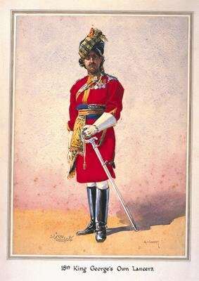 Honorary Lieutenant Hon Malik Umar Hayat Khan CIE Tiwana of Ahahpur Punjabi Musalman by Romanticism