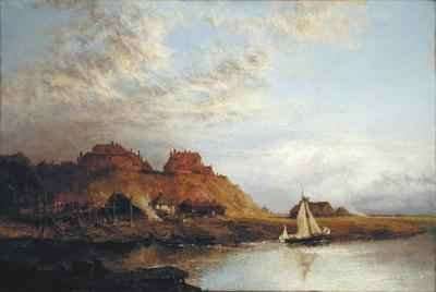 Shipbuilding at Rye by Romanticism