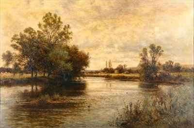 Penton Hook on the Thames by Romanticism