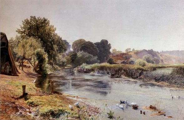 A Bit of Old England Half Asleep by Romanticism
